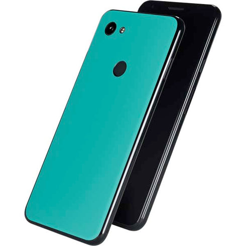Aqua Blue Blue Solid Google Pixel 3a Skin